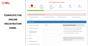 IELTS application form 3